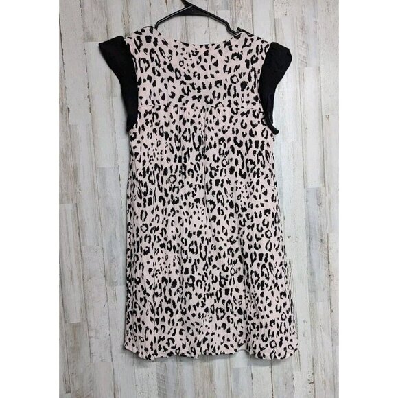 Savanna Jane Embroidered Boho Dress Medium Floral Leopard Short Sleeve P… - Picture 10 of 11